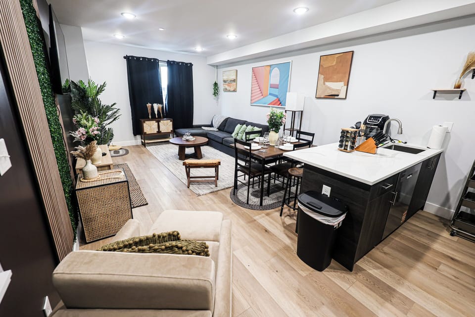 Your alfresco living area, complete with comfortable seating and charming surroundings.
