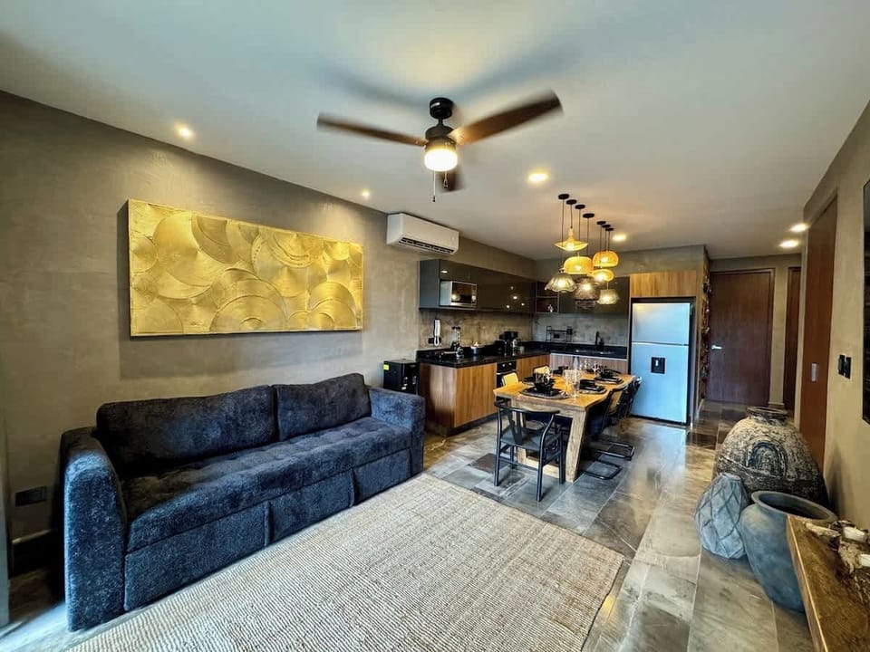 Living Room with 75 inch Smart TV