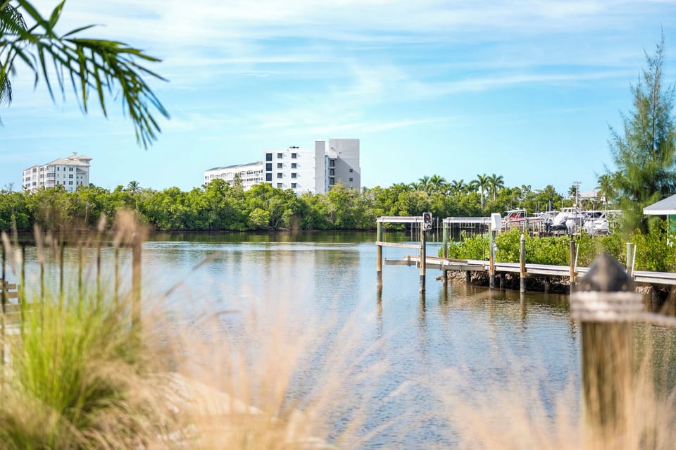 View of Canal from Pool Deck and Dock