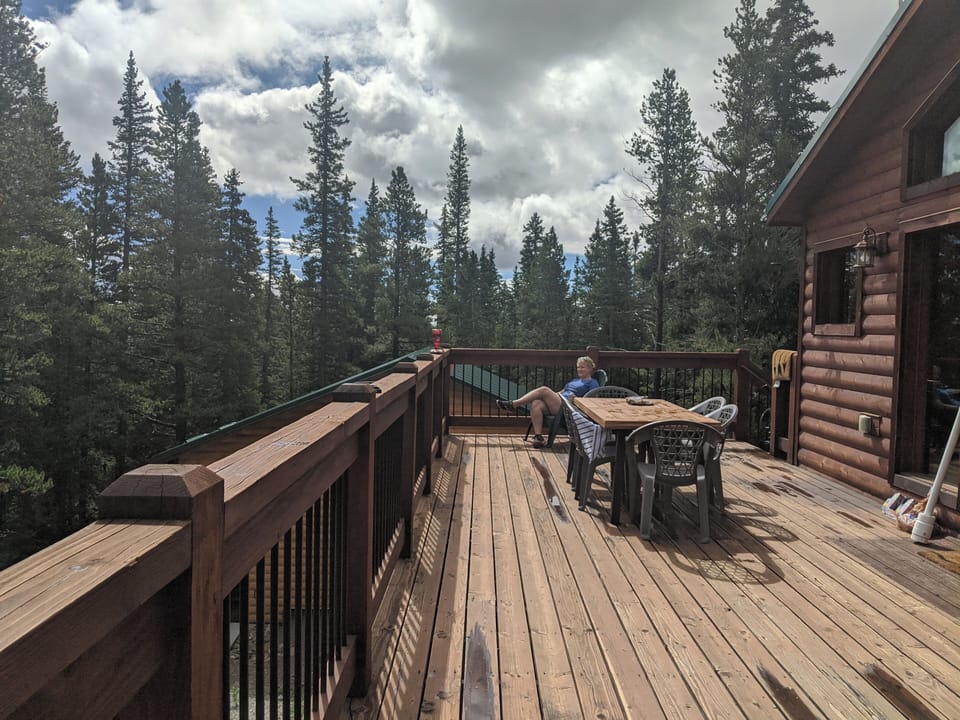 Upstairs Large Deck