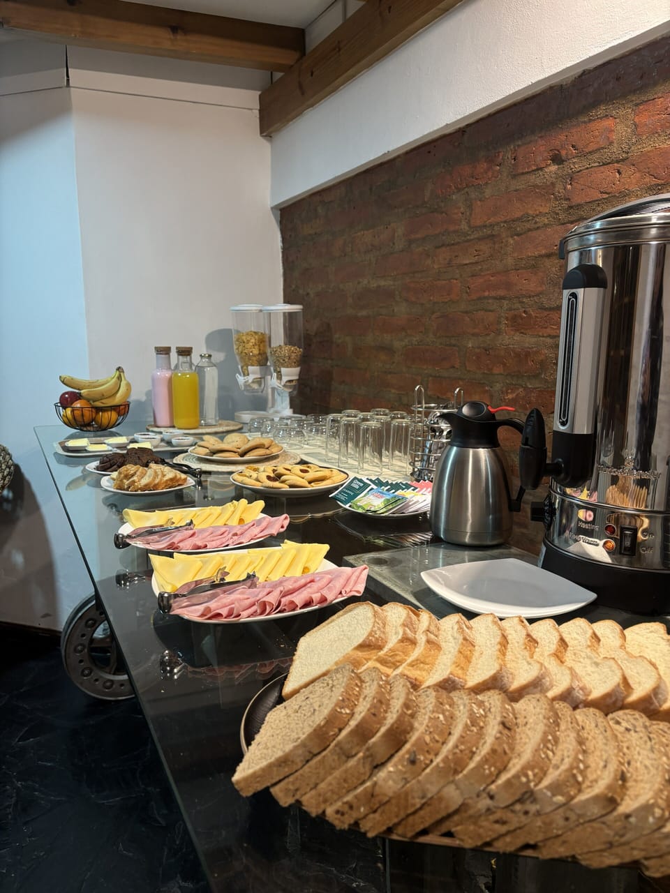 Free daily buffet breakfast