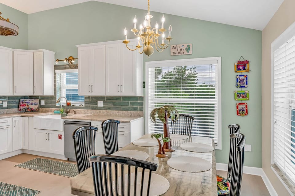 Dining area near kitchen