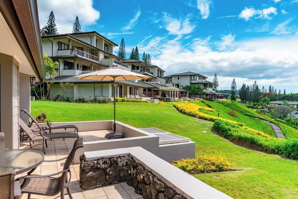 Terraced tranquility meets island charm—this lanai is your front-row seat to peaceful paradise KGV-21P2