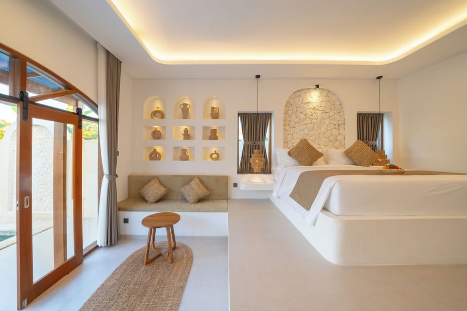 Luxury Villa, 1 King Bed, Private Pool | Living area | 42-inch LED TV with satellite channels