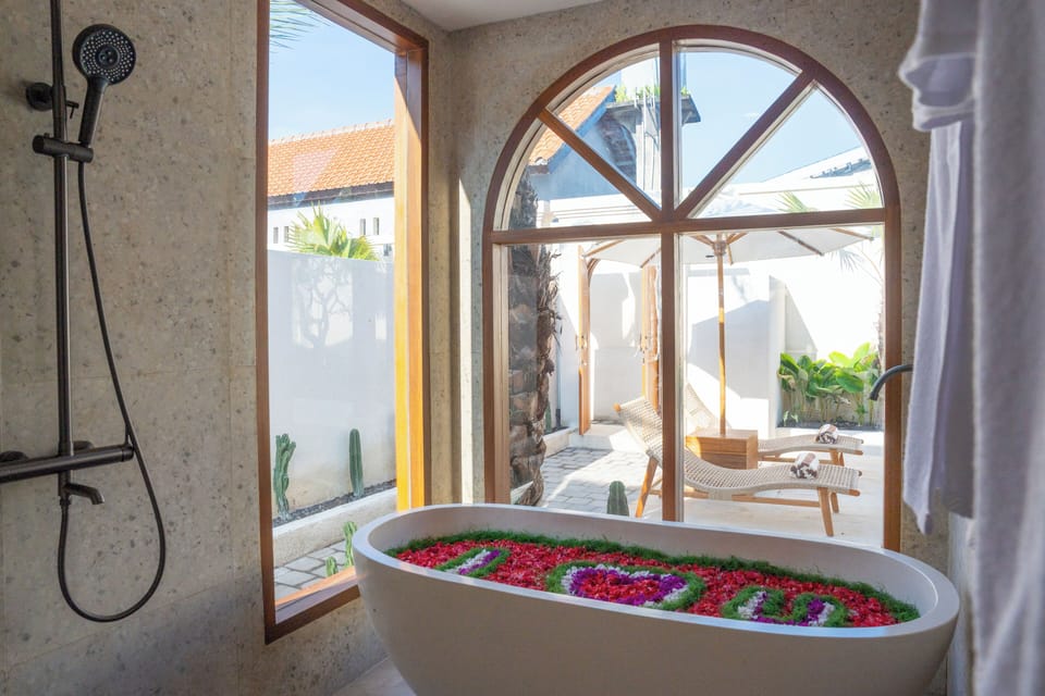 Luxury Villa, 1 King Bed, Private Pool | Bathroom | Separate tub and shower, free toiletries, hair dryer, bathrobes