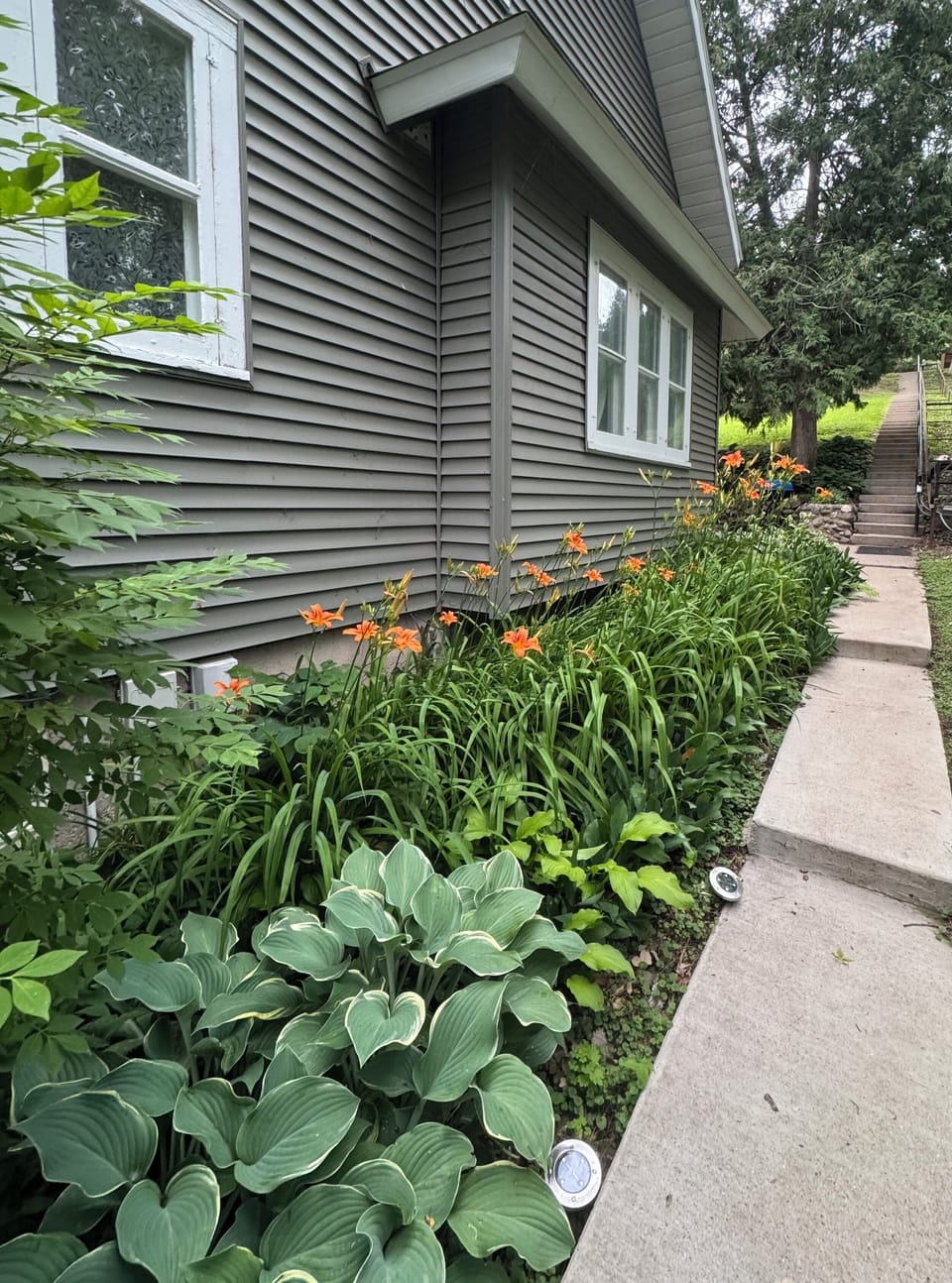 Gardens on the property