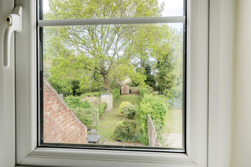 view of the back garden from bedroom 2