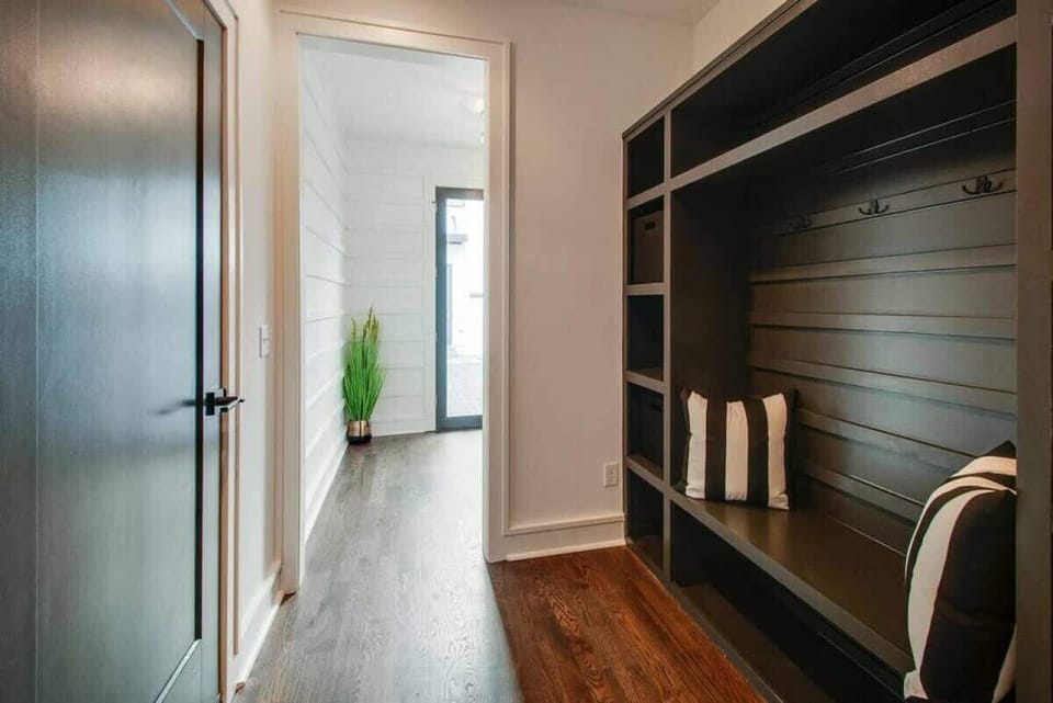 Condo entryway with hall tree for your convenience