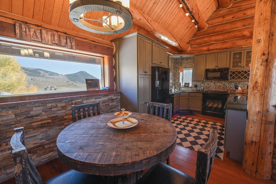 A sunny spot for morning coffee, board games, or planning your adventures