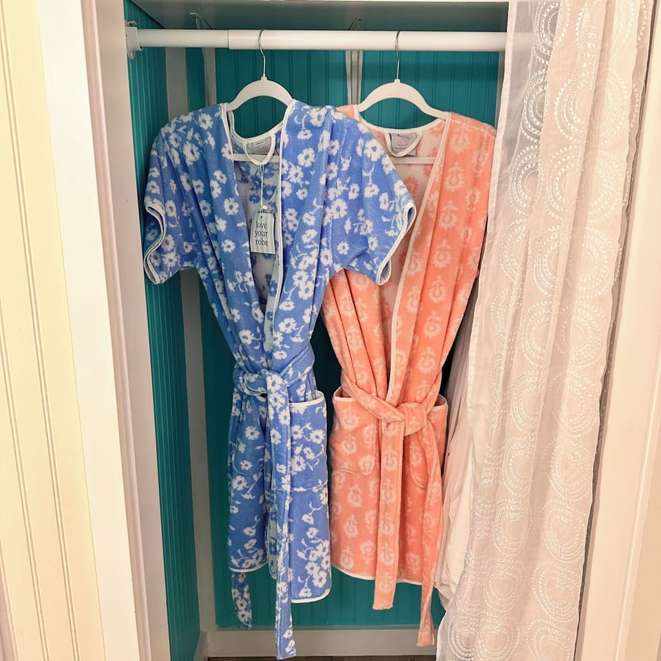 All cotton robes for your comfort. 