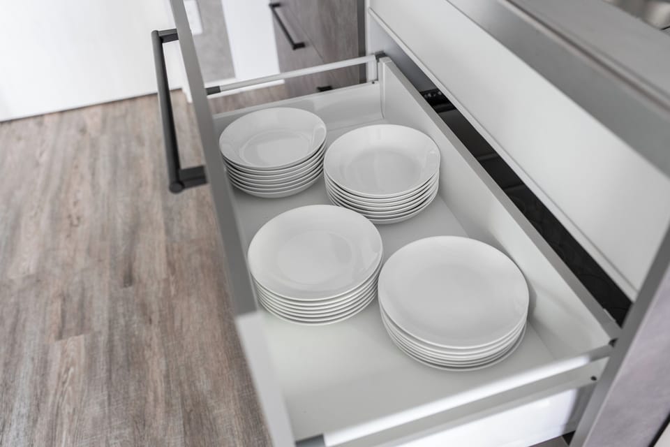 Fridge, microwave, stovetop, rice cooker