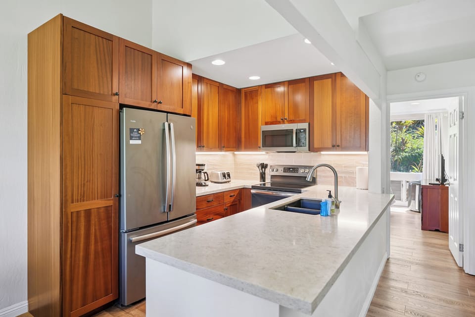 Love to cook! This is your spot. All the kitchen amenities you will need!