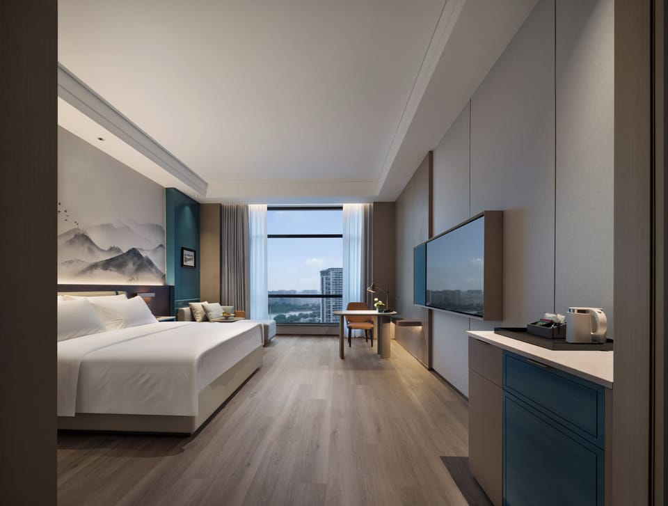 Standard Double Room, River View | Premium bedding, desk, laptop workspace, blackout drapes