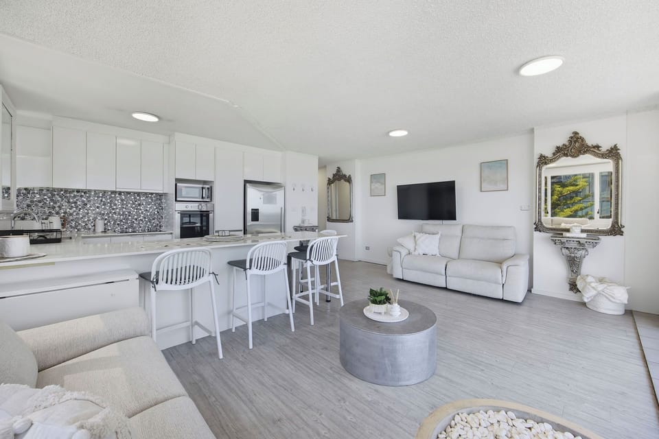 Superior Apartment, Ocean View | Laptop workspace, iron/ironing board, WiFi (free), bed sheets