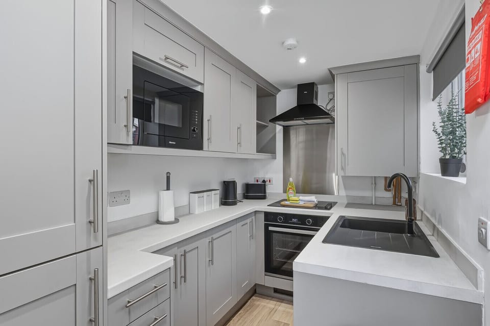 Enjoy a fully equipped kitchen stocked with everything you need to prepare your favorite home-cooked meals.
