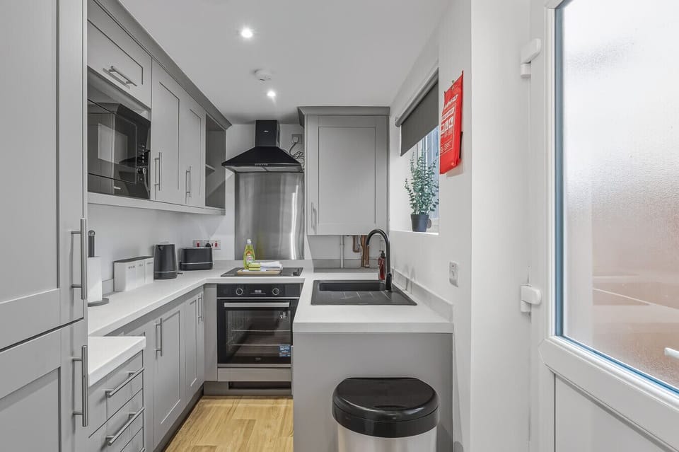 Enjoy a fully equipped kitchen stocked with everything you need to prepare your favorite home-cooked meals.