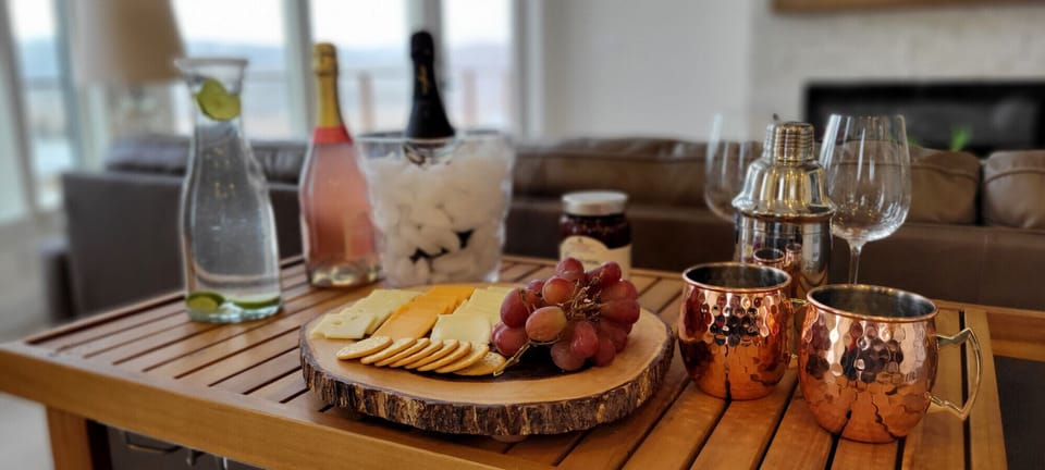 Great Room | Charcuterie Spread and Copper Cocktail Charm