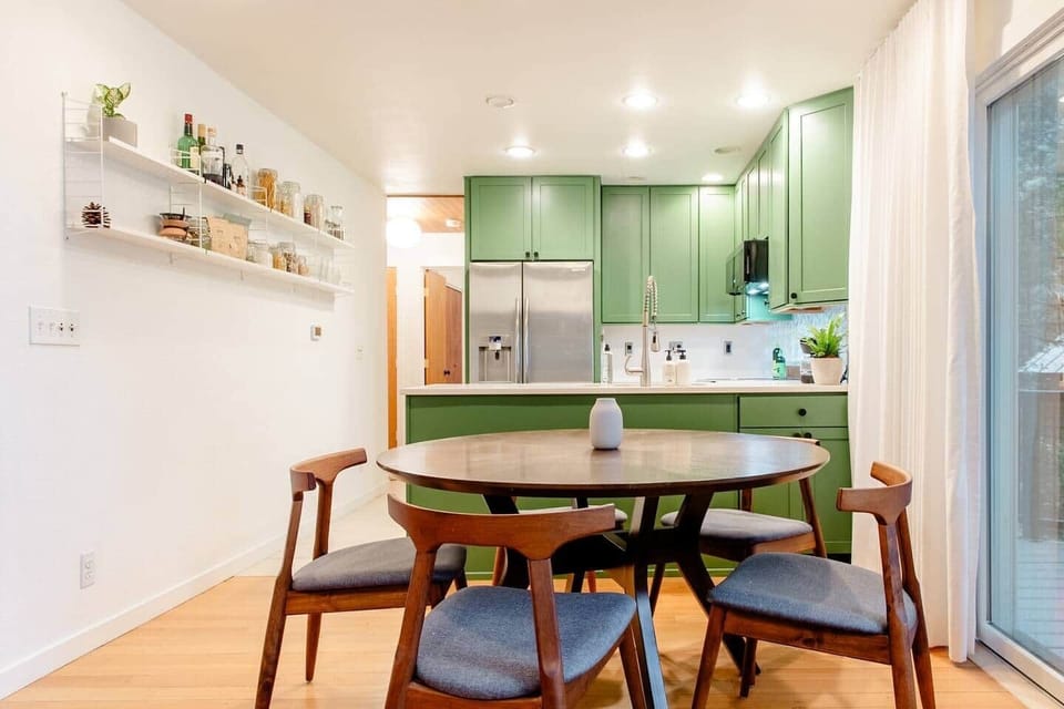 Kitchen and Dining room area. 
