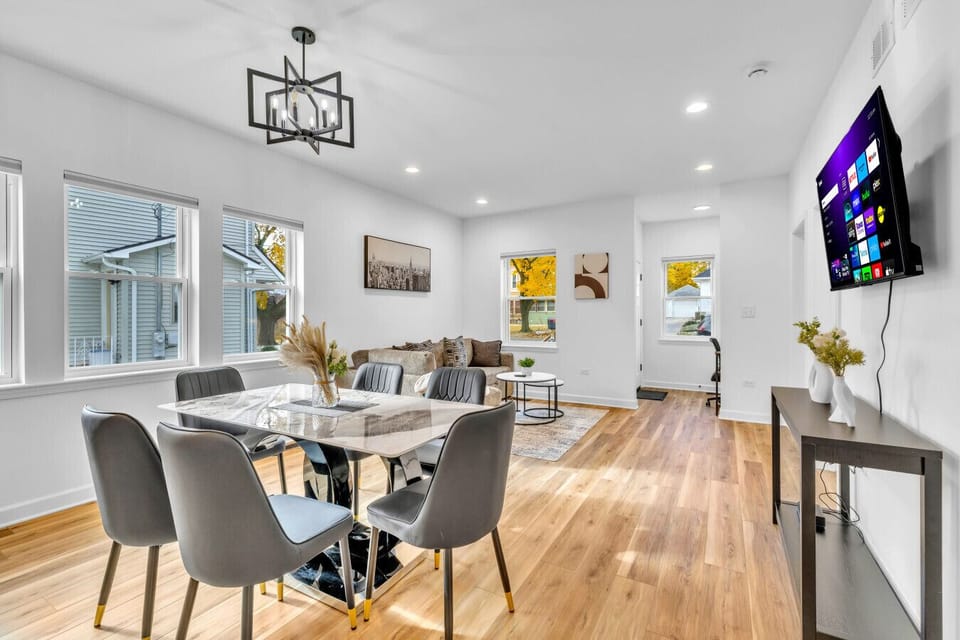 Spacious living and dining area perfect for meals and downtime