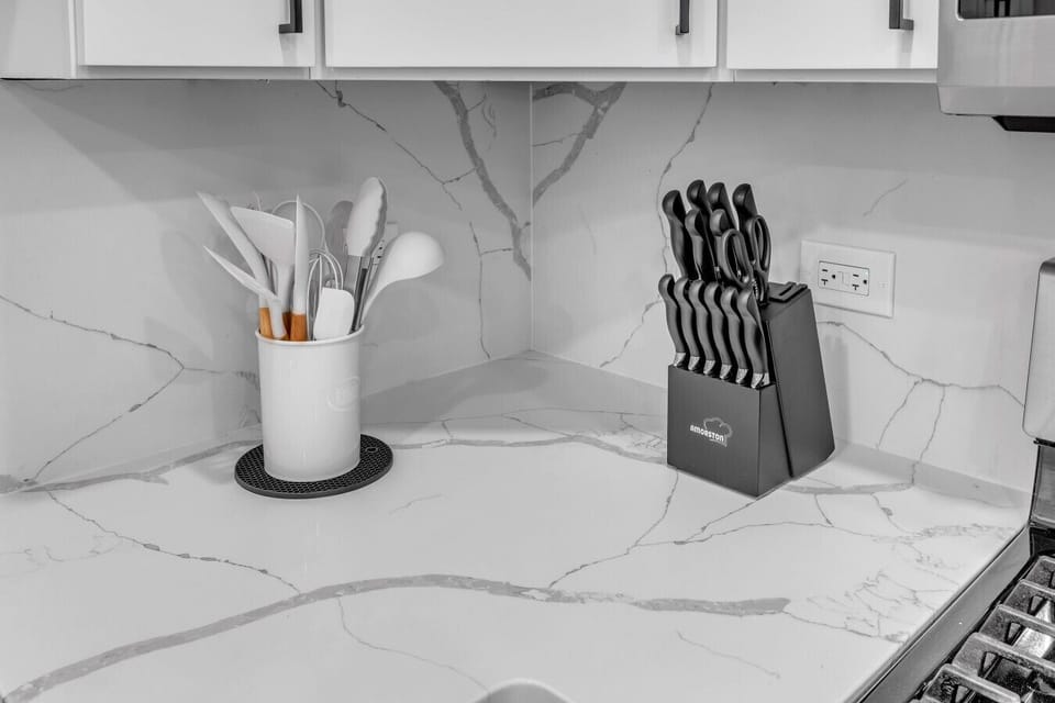 Clean and functional kitchen designed for convenience