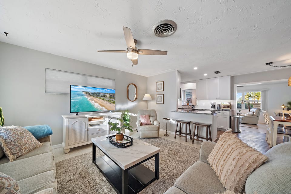 Gather around the coffee table for a game night with family and friends!