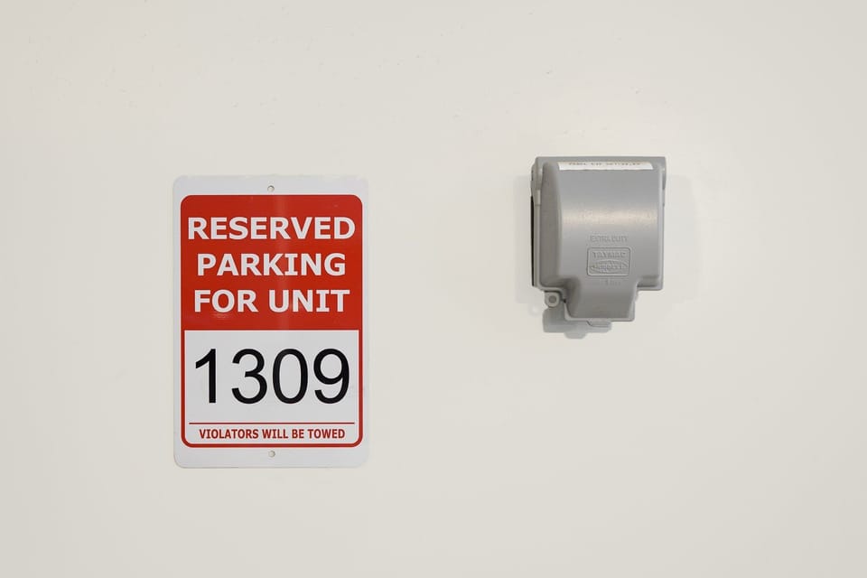 Reserved Parking with a 220V Outlet