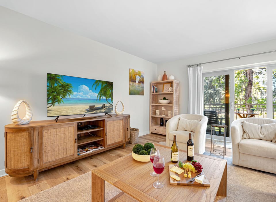 Inviting seating ideal for quality time with family and friends; plus a Smart TV for evening movie nights!