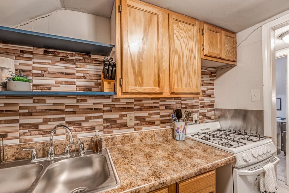 Enjoy a fully functional space for home-cooked meals and morning coffee.