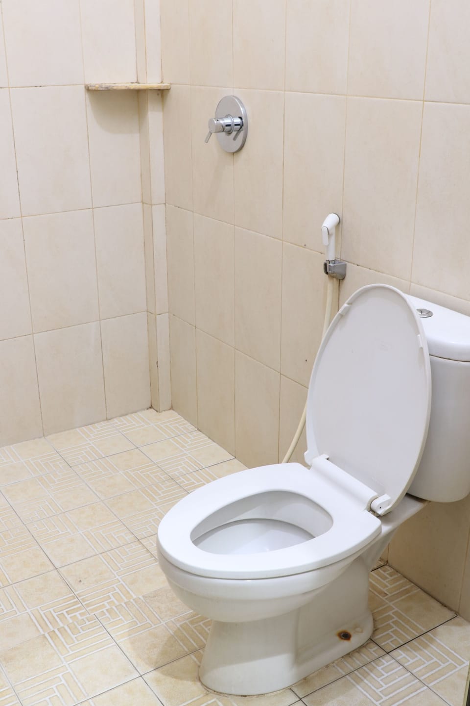 Basic Double or Twin Room, Balcony, City View | Bathroom | Shower, bidet, towels, toilet paper