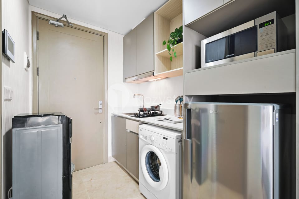 Apartment, 1 Bedroom, Ocean View | Private kitchen | Full-size fridge, microwave, stovetop, rice cooker