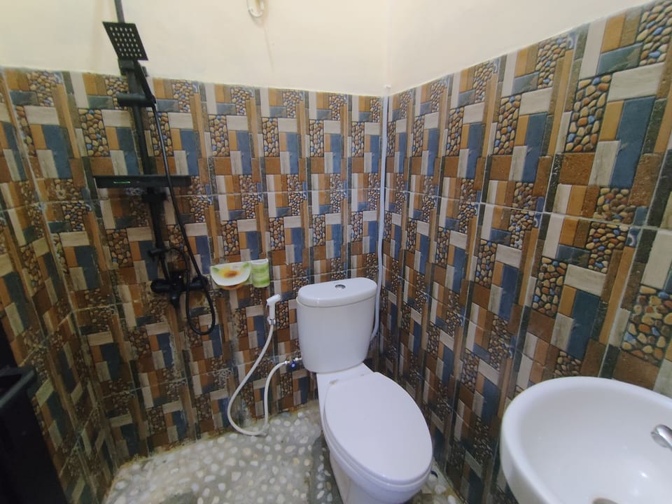 Deluxe Double Room | Bathroom | Shower, towels, soap, toilet paper