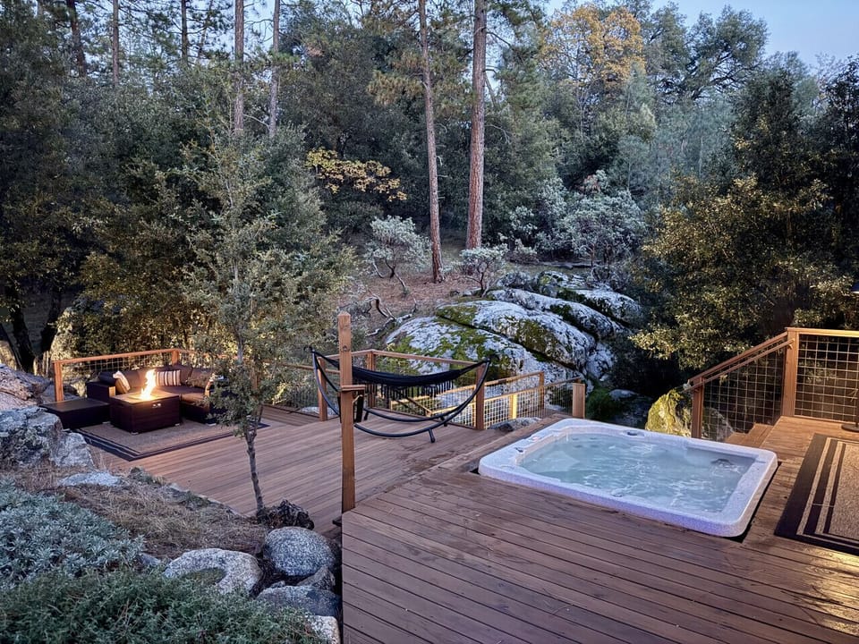 Escape the noise, find the quiet. The perfect private deck for unwinding after a day of adventure.