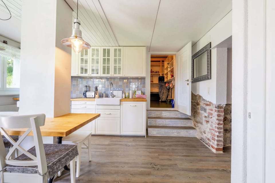 Open-plan kitchen and dining space