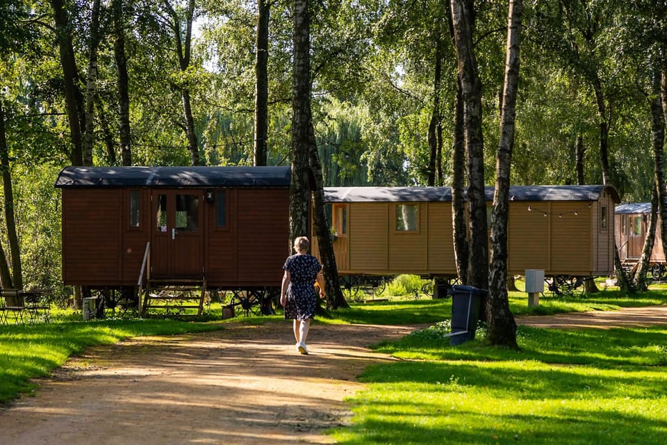 Camping Papillon Kinrooi - Pipowagen 4 personen met terras - Resort
