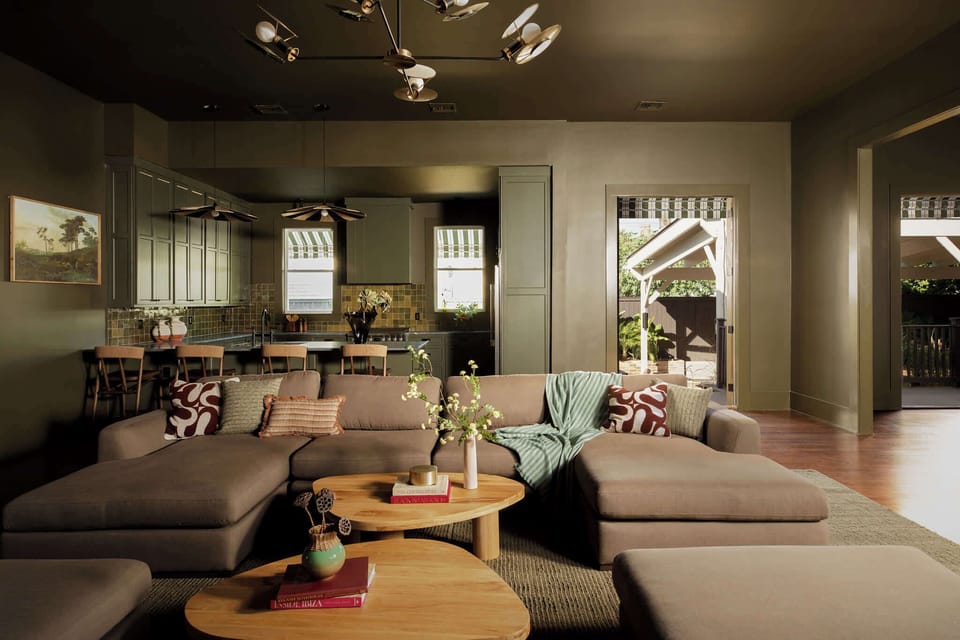 Open-concept living space & Kitchen