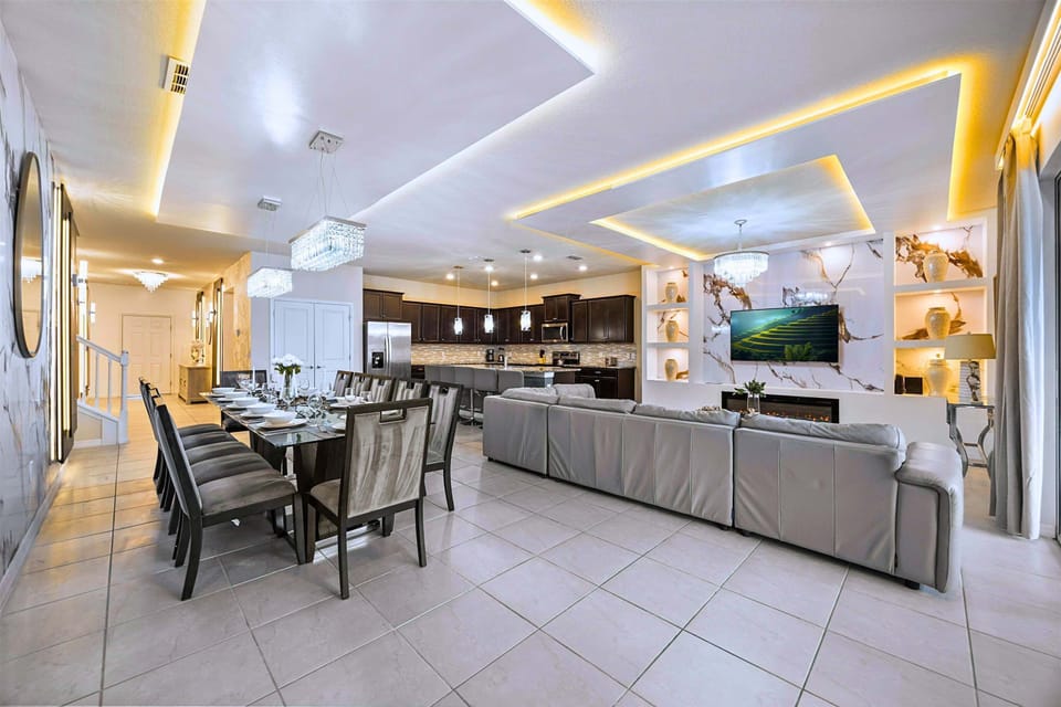 Massive Group Entertainment Area with Dining & Chef Kitchen