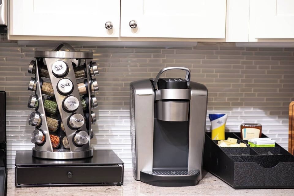 Well-stocked with utensils for all your cooking needs.

