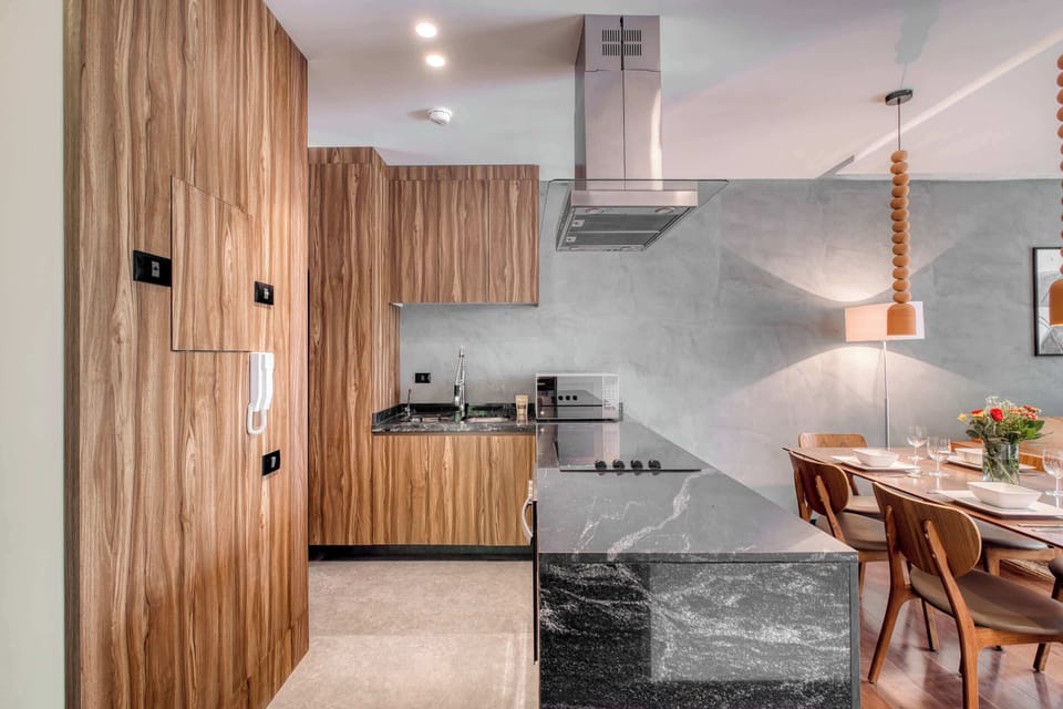 Apartment, 2 Queen Beds, Balcony, City View (Piso Roma 2) | Private kitchen