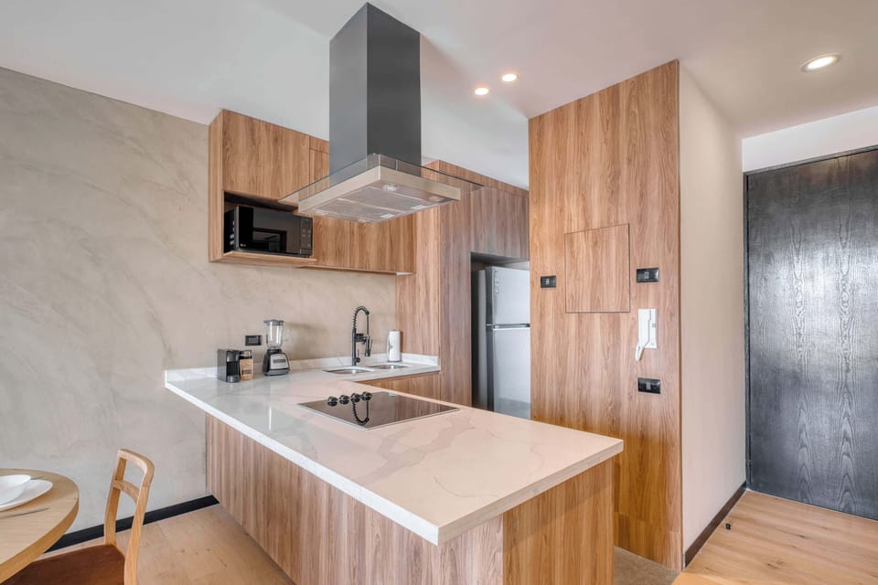 Apartment, 1 King Bed with Sofa bed, Balcony, City View (Piso Roma 7) | Private kitchen