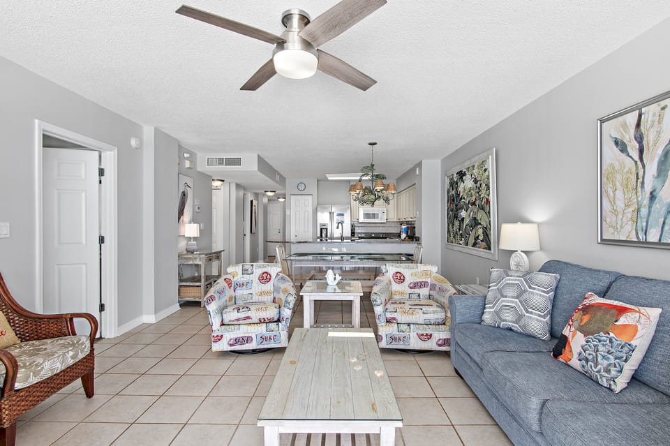 Comfortable living room seating