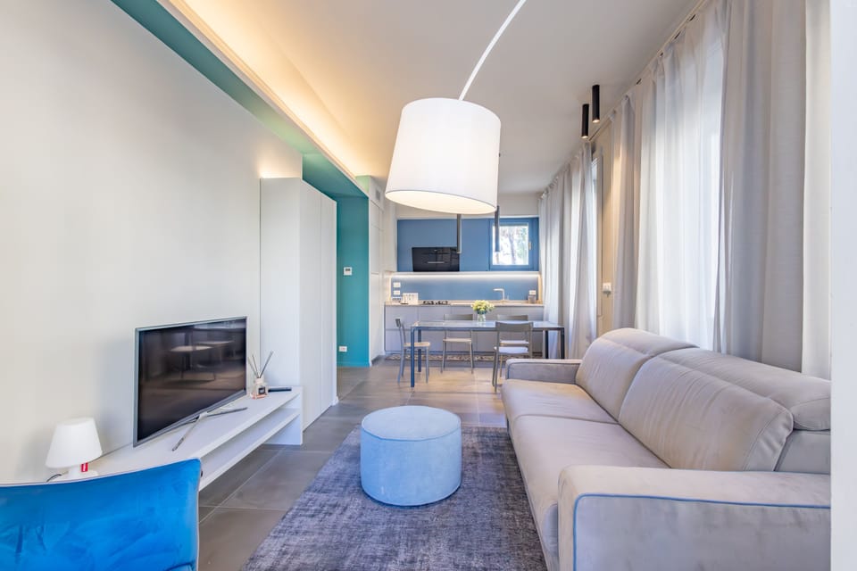 Apartment, 1 Queen Bed with Sofa bed, Balcony | Living area | 30-inch TV with satellite channels