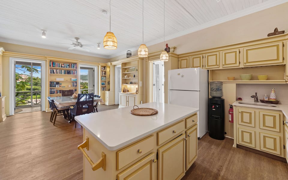 Fully equipped kitchen with all essentials for cooking meals at home.