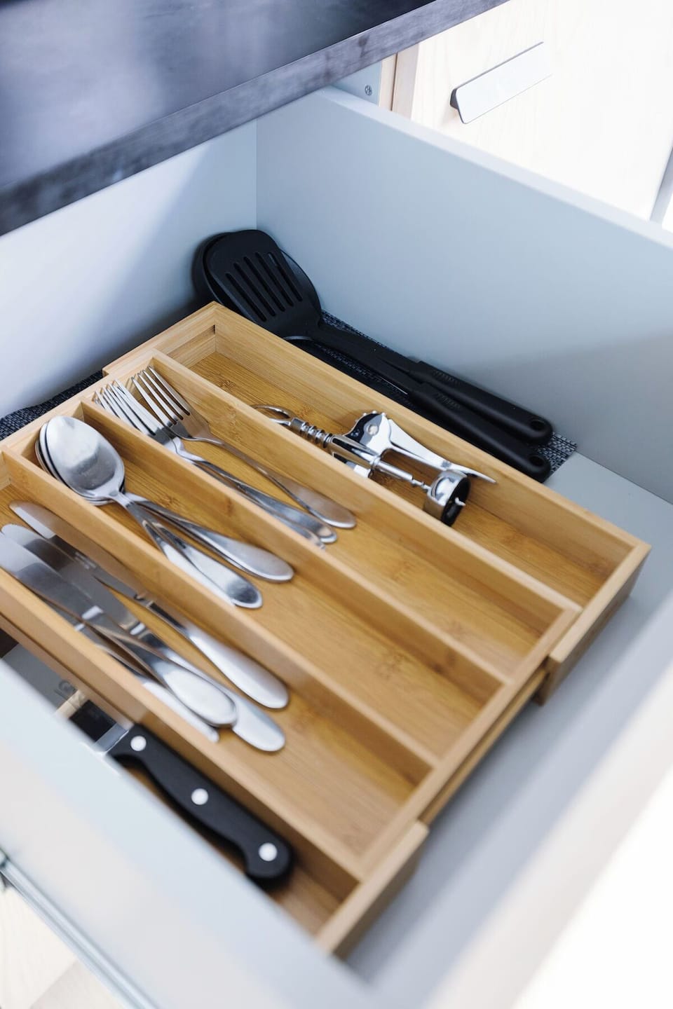 Feel at home with essentials ready for simple in-room dining.