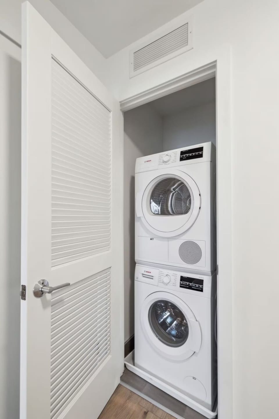 Pack light and enjoy convenient in-unit washer and dryer.