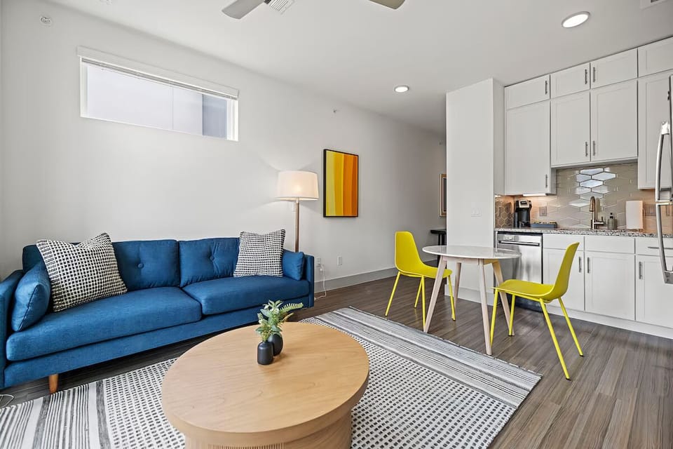 Stretch out in an open living space made for together time.