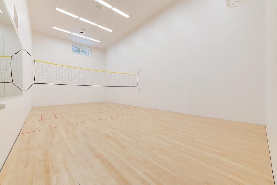 Full-size indoor court lets you play pickleball, practice shots, or host a tournament.