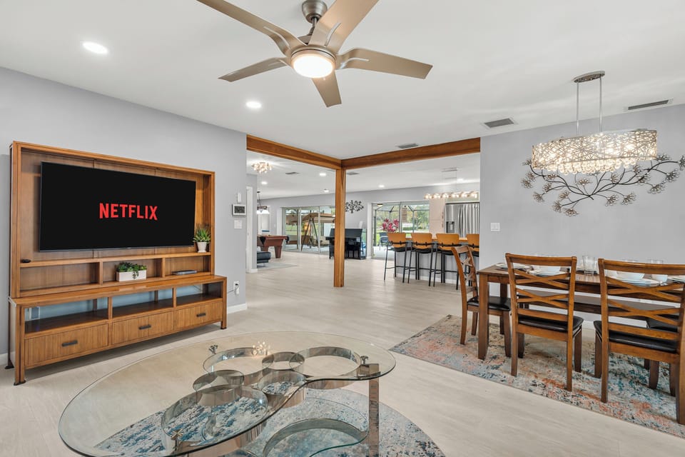 We love the open floor plan that helps keep everyone connected!