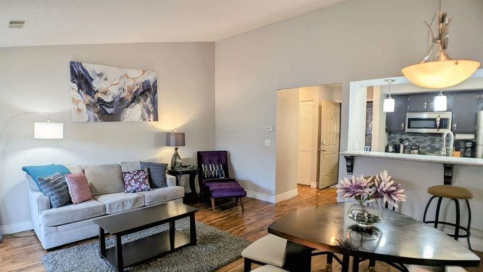 Living area with sleeper sofa