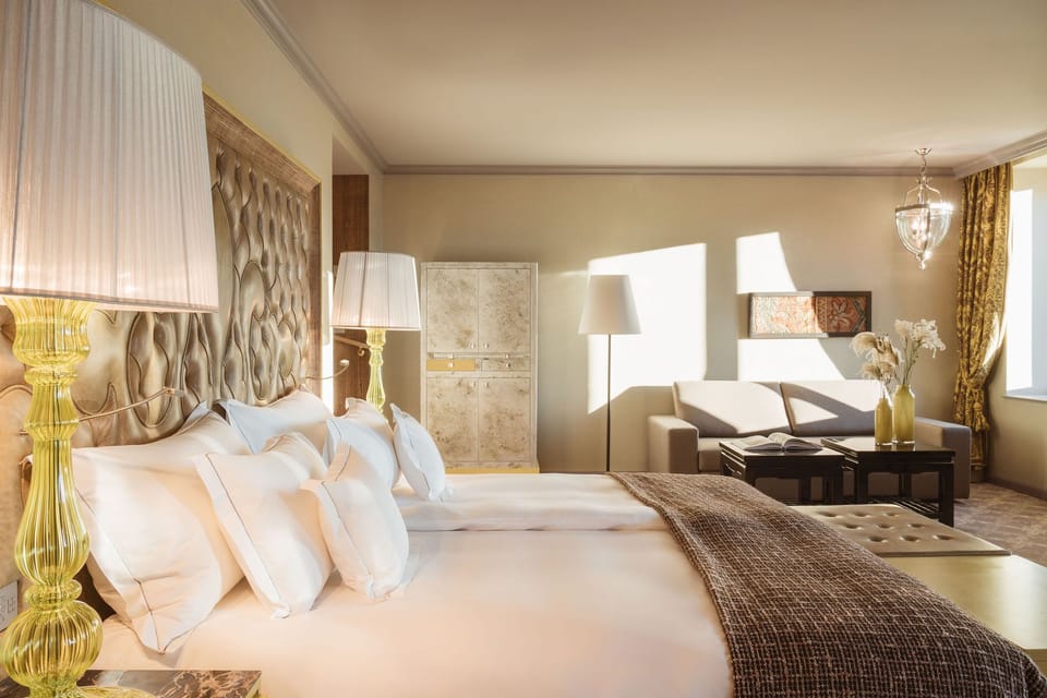 Deluxe Junior Suite, Lake View (65 m²) | Premium bedding, minibar (free items), in-room safe, desk