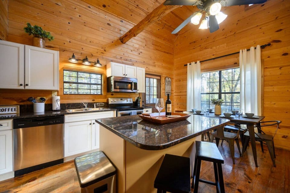 Fully equipped kitchen designed for convenience, making meal preparation easy and comfortable during your stay.